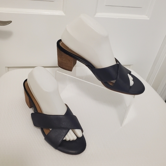 EC Vionic Lorne Black Leather Crisscross Sandals Size 10, Business, Clas… - Picture 3 of 15